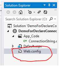 Various Ways To Specify Connection String In ASP NET Web And Windows